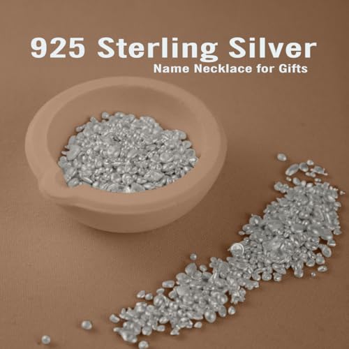 DayOfShe Custom Name Necklace for Women Gifts, 18K Gold Plated Layered Names Necklace Personalized Gifts for Birthday - color: Style 4-Sterling Silver