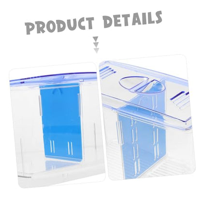 Abaodam Fish Breeding Box with Oxygen Supply Transparent Isolation Tank for Guppy Fry Fish Nursery and Shrimp Breeding Versatile Aquarium Accessory for Healthy Growth