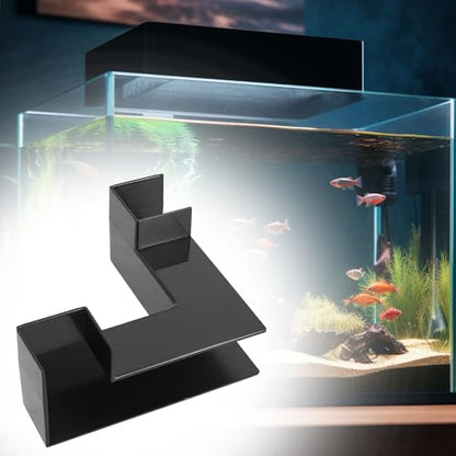 Aquarium Underground Corner Tunnel, Fish & Shrimp Hideout, 2 Pack (Black)