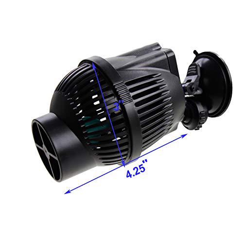 AQUANEAT Circulation Pump,1300 GPH Aquarium Wave Maker, Fish Tank Powerhead Submersible Water Pump with Suction Cup - size: 1300 GPH