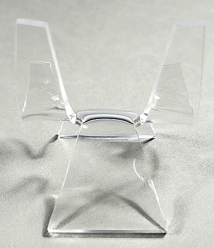 HQRP-Crystal 2-3/8" Acrylic Display Stand Pedestal for Crystal Heart / Slice / Slab and other Stones - size: 2-3/8"