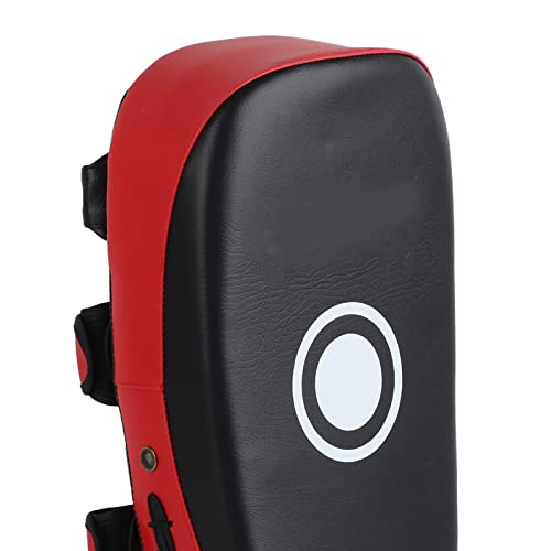 GLOGLOW Boxing Strike Pad for Training, High Density Sponge and PVC Leather, Multifunction Protective Strike Pad for Kickboxing Users - color: Red Stripe