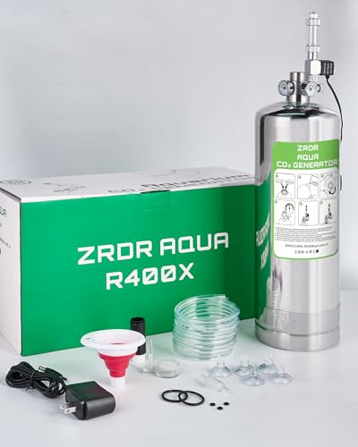 4L Co2 Generator System with Dual Gauge Display Pressure Gauge,DIY Co2 Generator System Kit, Automatic Pressure Relief Valve Bubble Counter for Plants Aquarium, Stable Output | DIY Co2 Generator System Kit, Automatic Pressure Relief Valve Bubble Counter,