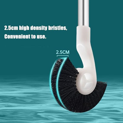 Fish Tank Cleaning Brush Long Handle 55cm, Aquarium Algae Scraper for Glass Tanks and Acrylic Aquariums, Fish Tank Cleaning Tools Glass Cleaner with Spiral Brush Head