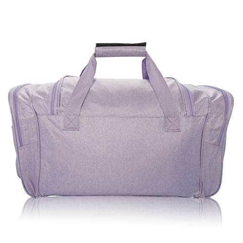 DALIX Signature Travel or Gym Duffle Bag in (Black, Gray, Navy Blue Red) - color: Purple