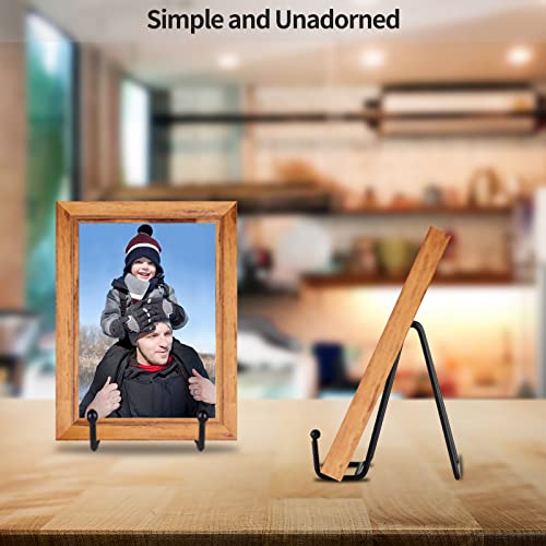 IBosins 5-Pack 4-Inch Plate Holder Display Stands Black Metal Frame Stand | Stand for Picture, Book, Photo, Easel, Creation, Collectibles - color: Black, size: 4 Inch