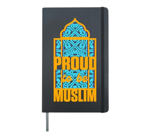 Allah Muslim Islam Mosque Ramadan Religious Quran Gift Hardcover Journal, Black