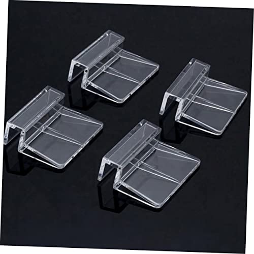 Toddmomy 10pcs Acrylic Aquarium Support Bracket Fish Tank Cover Holder for Prevents Fish from Jumping Out Easy to Use Acrylic Racks
