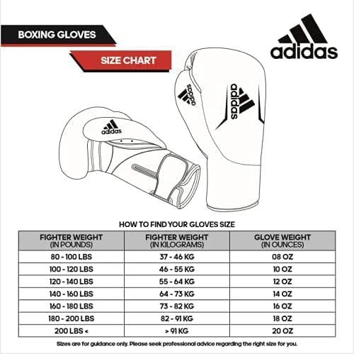 Adidas Home use Heavy Bag with Hybrid 150 Boxing Gloves and Protective Inner gloves - Home Gym Bundle deal- For Boxing , Kick Boxing Punching and Training - Red, Gold, White, Black, - Sizes 10 0z, 12 oz, 16 oz,4ft, 5ft, Medium - color: BlackRed/WhiteBlack