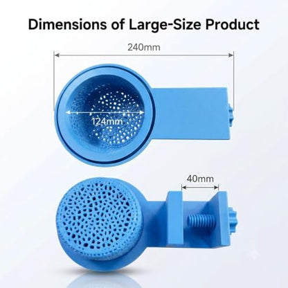 Aquarium Water Change Diffuser, Spill-Free Tool for Rimless & Rimmed Fish Tanks, Protects Substrate & Plants, Safe for Fish and Shrimp (Large) - size: Large