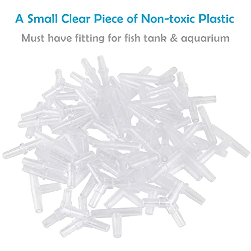 Pawfly Aquarium Airline Tubing Connectors Plastic Inline Valve, Fish Tank Air Pump Connector, 40-Piece - color: 4 Kinds(40 Pack)