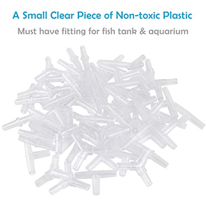 Pawfly Aquarium Airline Tubing Connectors Plastic Inline Valve, Fish Tank Air Pump Connector, 40-Piece - color: 4 Kinds(40 Pack)