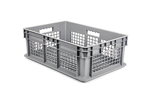 Hudson Exchange 24 x 16 x 8" (2 Pack) Mesh Straight Wall Handled Storage Container Tote, Gray - color: Gray, size: 2 Pack