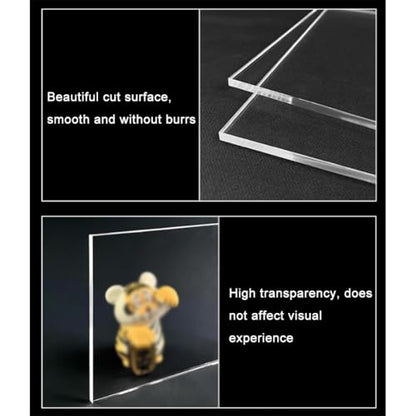 Acrylic Shallow Sink Tray Photography Display Cabinet Low Water Tank Storage Box (60x50x6cm/24x20x2in) - size: 60x50x6cm/24x20x2in