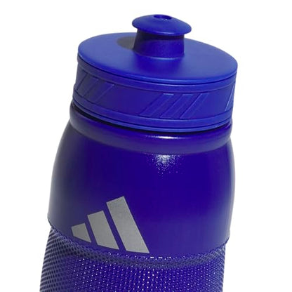 adidas 750 ML (28 oz) Stadium Refillable Plastic Sport Water Bottle - color: Bold Blue/Grey/Bold Blue