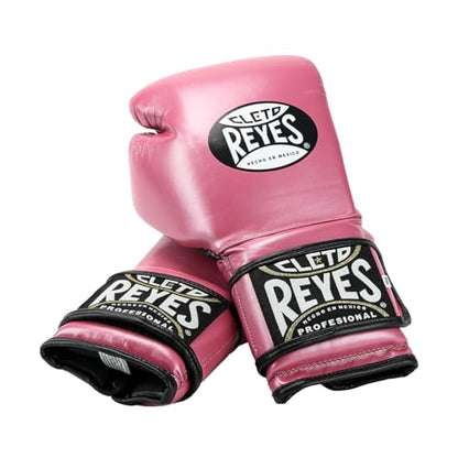 CLETO REYES Training Boxing Gloves with Hook and Loop Closure for Sparring and Heavy Punching Bags, Men and Women, MMA, Kickboxing, Muay Thai - color: Pink, size: 12oz.