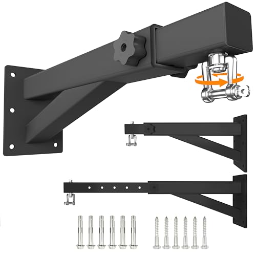 Heavy Bag & Punching Bag Hanger, Wall, Ceiling, Beam Mount Options | 900 LBS Capacity, 360° Swivel, Rust-Proof, Thick Steel Boxing Mount for MMA, Muay Thai & Home Gym (Multiple Mounting Options) - color: Wall Mount - Extendable Arm