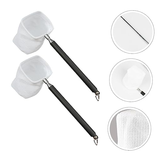 2pcs Telescopic Fish Net Shrimp Net Fish Tank Breeder Box Lightweight Compact Design Style