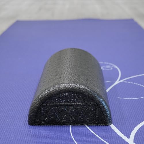OPTP AXIS Firm Foam Roller, High Density Foam Roller for Physical Therapy, Yoga, Pilates, Fitness Exercise and Sports Training (Black, 12" X 3" Half-Round) - color: Black - 12" X 3" Half-round