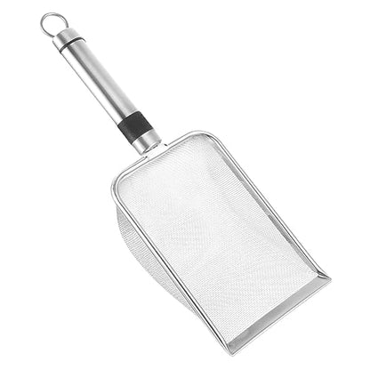 POPETPOP 3pcs Stainless Steel Reptile Sand Scoop Mesh Substrate Cleaner for Terrariums Efficient Sifting Tool for Reptile Litter for Removal and Maintenance