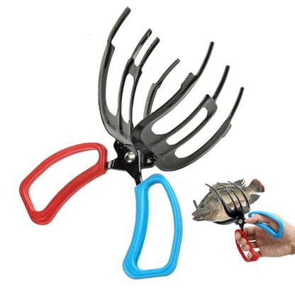 Fish Claw Gripper, Fishing Pliers Gripper, Claw Fish Gripper, Metal Fish Control Clamp Tong Tackle Tool, Multi-Functional Lightweight Non-Slip Fish Claw Gripper for Catch Fish Fishing Accessories