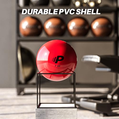 Simple Plyometric Weighted Ball | Baseball & Softball Training Ball | Arm Strength & Pitching | Durable PVC Shell with Sand Fill - size: 7oz