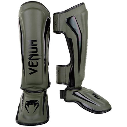 Venum Elite Standup Shin Guards - color: Khaki/Black, size: Medium