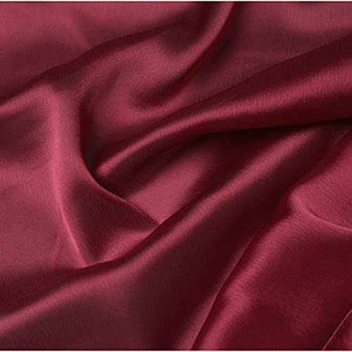 vimate 35" Square Silk Like Head Scarf - Women's Fashion Satin Scarf Bandana for Hair Wrapping at Night. - color: D#. Burgundy