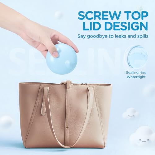 Retainer Case Denture Bath Case Basket Mirror Leak-proof Blue Cat | 2-in-1 design Strainer Basket No-Leak Cleaning Case for Mouth Guard Cute Removal Tool,Aligner chewies,Bursh - color: Blue Cat