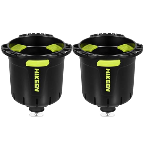 Hikeen Kayak Cup Holder with Rubber Tab, Multi-Functional Cup Holder for Kayak Water Bottle Holder, Drinks Holder, Fishing Tool, Lures Storage, Kayak Track Mount Install - style: 2Pack