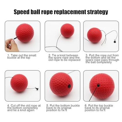 Boxing Training Reflex Ball | Punching Speed Reaction,Boxing Training Reflex Ball and Headband | for Bedroom Travel Dorm Gym Men Women Beginners Teens Professionals - color: four goals 1