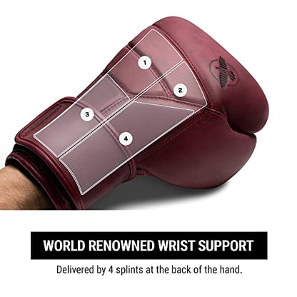 Hayabusa T3 LX Leather Boxing Gloves | Leather Boxing Gloves, Training Gloves Men and Women, Sparring Gloves, Heavy Bag Gloves, 16oz Boxing Gloves, Muay Thai Gloves - color: Crimson, size: 14oz