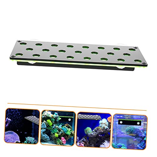 FOMIYES Coral Propagation Support Coral Bracket Multi-Slot Coral Reef Rack Decorative Coral Holder Ceramic Dust Bath House Shelves Brackets Shelf Brackets Acrylic Luxurious Fish Tank, 24X10.5X5.5CM
