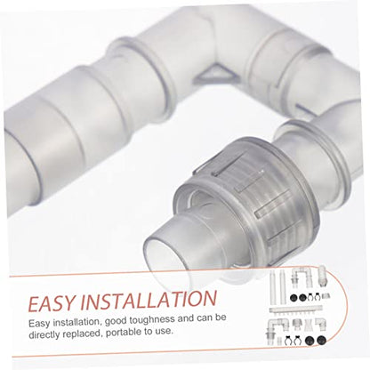 1 Set Plumbing Fittings Fish Tank Tube Aquarium Water Tube External Water Case Water Tubing Aquarium Overflow Kit Water Supply Abs Wave