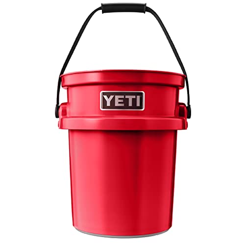 YETI Loadout 5-Gallon Bucket, Impact Resistant Fishing/Utility Bucket - color: Rescue Red