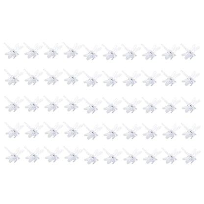50PCS Plastic Plant Orchid Clips Dragonfly Clear Vine Holding Clips Gardening Styling Support Clips Garden Plant Support Clips for Orchids Tomatoes Cucumbers Flowers Vine Clips