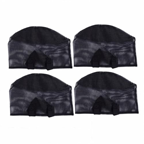 Fabater 4PCS Aquatic Plant Pots, Reusable PVC Pond Planting Bags with Sturdy Handles, Aquatic Plant Baskets, Grow Bags for Island Live Aquarium Flowers, Convenient to Storage (Round) - size: Round