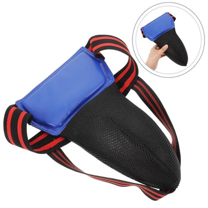 Abaodam Groin Protector Sports Martial Arts Groin Guard Boxing Sparring Gear Blue Training Cup for Karate Taekwondo Combat