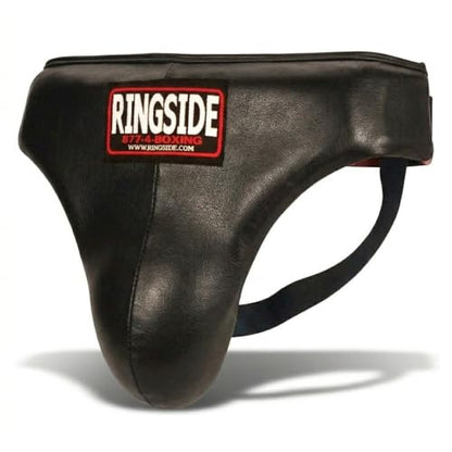 Ringside Groin & Abdominal Boxing Protector – Synthetic Leather, Adjustable Lace-Up Closure, High-Cut Design for Mobility, Extended Padding for Complete Protection, XL