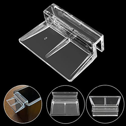 Aquarium Lid Clips, 5MM, 24 Pack | DIY Aquarium Lid Holder, Clear Acrylic, Fish Tank Support, Aquarium Glass Holder - size: 5MM