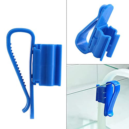 Water Pipe Clip Plastic Hose Holder Adjustable Tube Clamp for 8mm to 16mm Hose 2 Pack Fish Tank Water Change Clip for Bucket Aquarium Mount