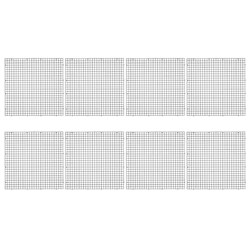 8pcs Fish Tank Separator: Fish Tank Bottom Filter Grid Divider 11.65 inch - Aquarium Substrate Separator Tray for Partition and Filter Support 0.39 inch Hole Black - color: Black