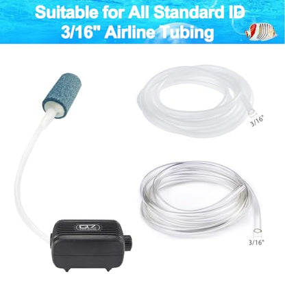 10 Pack Aquarium Air Stones - Air Pump Accessories of 1 Inch Cylinder Fish Tank Air Stone Aerator Bubble Diffuser for Nano Air Pumps Fish Tanks and Small Buckets - size: 1" 10 PCS