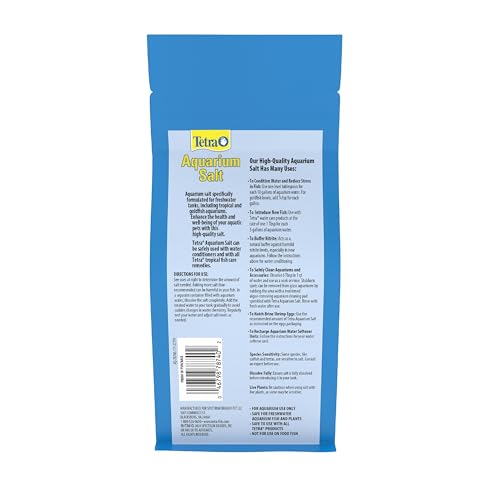 Tetra Aquarium Salt for Freshwater Fish Tanks, 16 Ounces, Salt for Tropical and Goldfish Aquariums Enhances the Health of Your Aquatic Pets