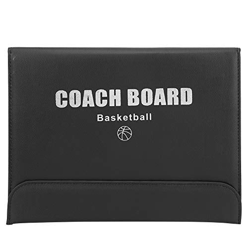 Magnetic Coaching Basketball Board, Colorful Folding Tactics Teaching Display Plate PU Leather Water Proof Training Clipboard for Teaching Instruction