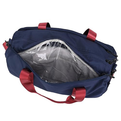 BESMART Gym Bags for Men with Side Pocket，38L Large Sports Gym Duffle Bag | Adjustable Strap&Shoe Compartment, Waterproof, Spacious, Wet Pocket, Durable Duffel Bag for Gym,Travel, Fitness,Navyblue - color: Navyblue with TPU pocket
