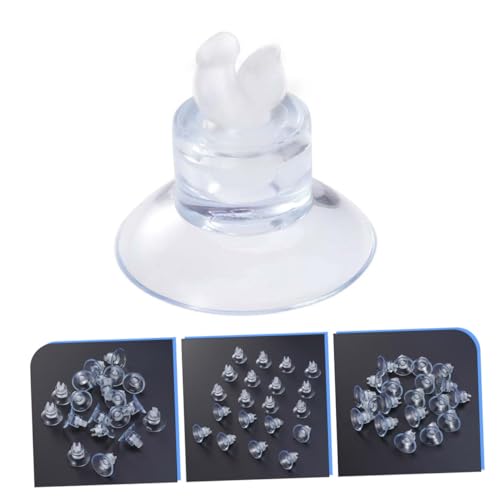Luxshiny 25pcs Aquarium Suction Cup Clips with Rubber Clamps for Fish Tank Air Pump Airline Tube Holder Fish Tank Hose Organizer Accessories for Aquarium Air Pump