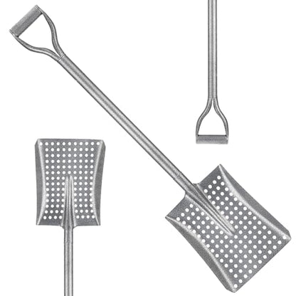 Durable Shovel for Sand Sifter, Chicken Poop Scooper Designed for Farm Sand Stall Poop Cleaning, Ideal Gardening Sliver Root Slayer Shovel- Square Shover for Beach