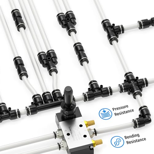 TAILONZ PNEUMATIC Air Line 1/4 inch od Clear Pneumatic Nylon Tube 32.8ft Air Brake Tubing Nylon Hose - color: Clear-Nylon, size: 1/4'' OD/32.8ft/10m