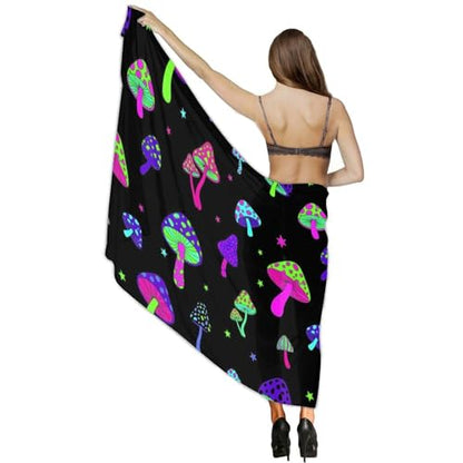 Chiffon Shawl Scarf Sarong And Sun Protective Shawl Long Lightweight Travel Scarf - color: Color299
